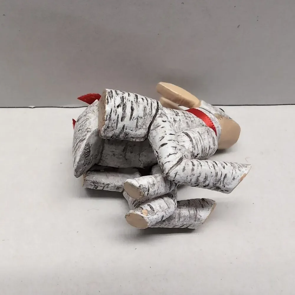 Hallmark Christmas‎ Ornament Birch Hare Wood Look Running Rabbit 2023